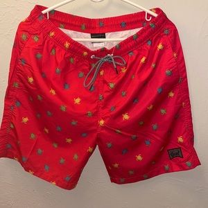 Turtle 🐢 in The Sea 🌊 SwimTrucks RED . LIGHT GREEN . High Yella & Teal .